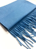 Cornflower Blue Cashmere Wool Scarf