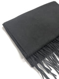 Black Cashmere Wool Scarf