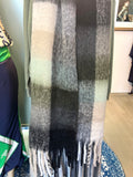 Mohair Green Swatch scarf