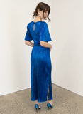 Galaxy Dress Metallic Blue (V-neck)