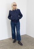 Quilted Bomber Jacket (Navy)